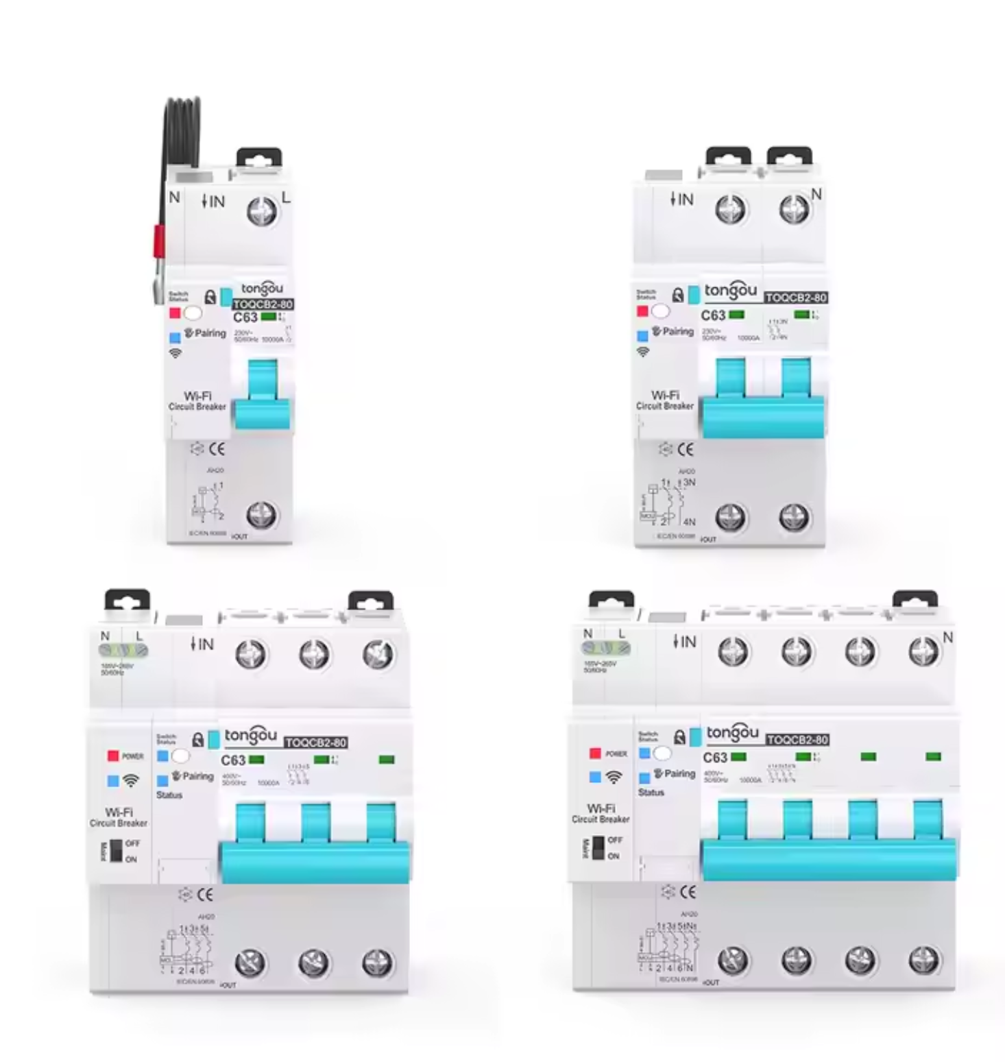 Tongou Smart Wi-Fi Circuit Breakers