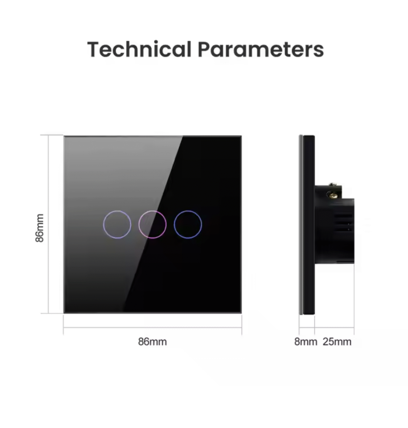 Mega Panel Switch Smart Touch Wall Switches - Mega Solution Electrical Engineering Ltd