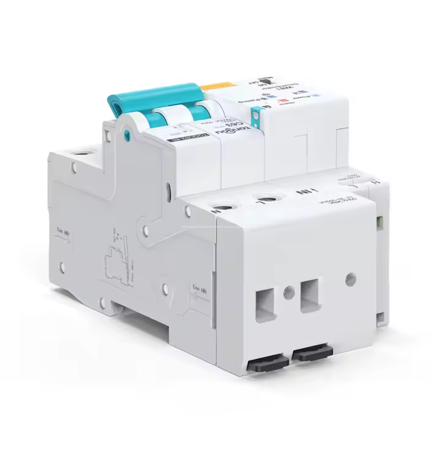 Mega Solution Electrical Engineering Ltd | Smart WiFi RCBO Series Smart RCBO 2P, AC145 - 230V,1-63A adjustable 4