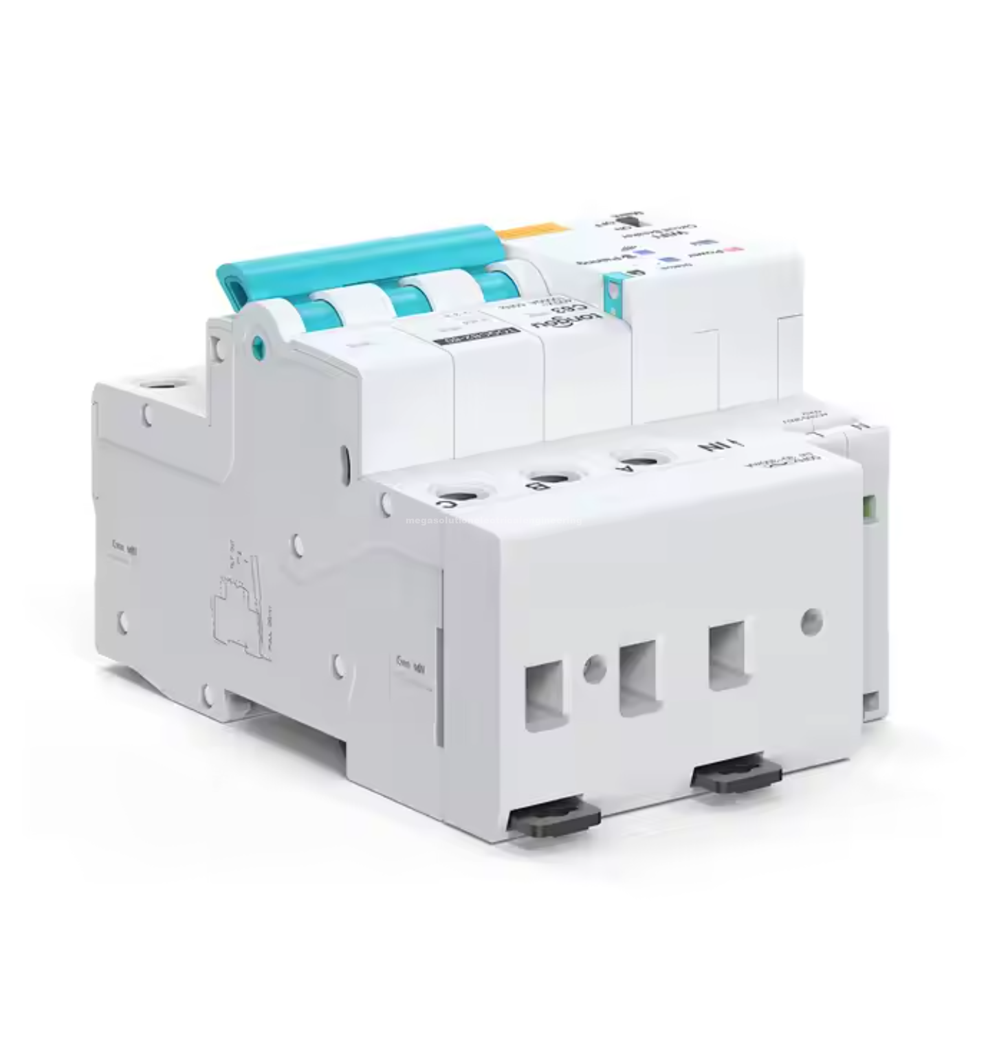 Mega Solution Electrical Engineering Ltd | Smart WiFi RCBO Series Smart RCBO 3P, AC380 - 415V,1-63A adjustable 5