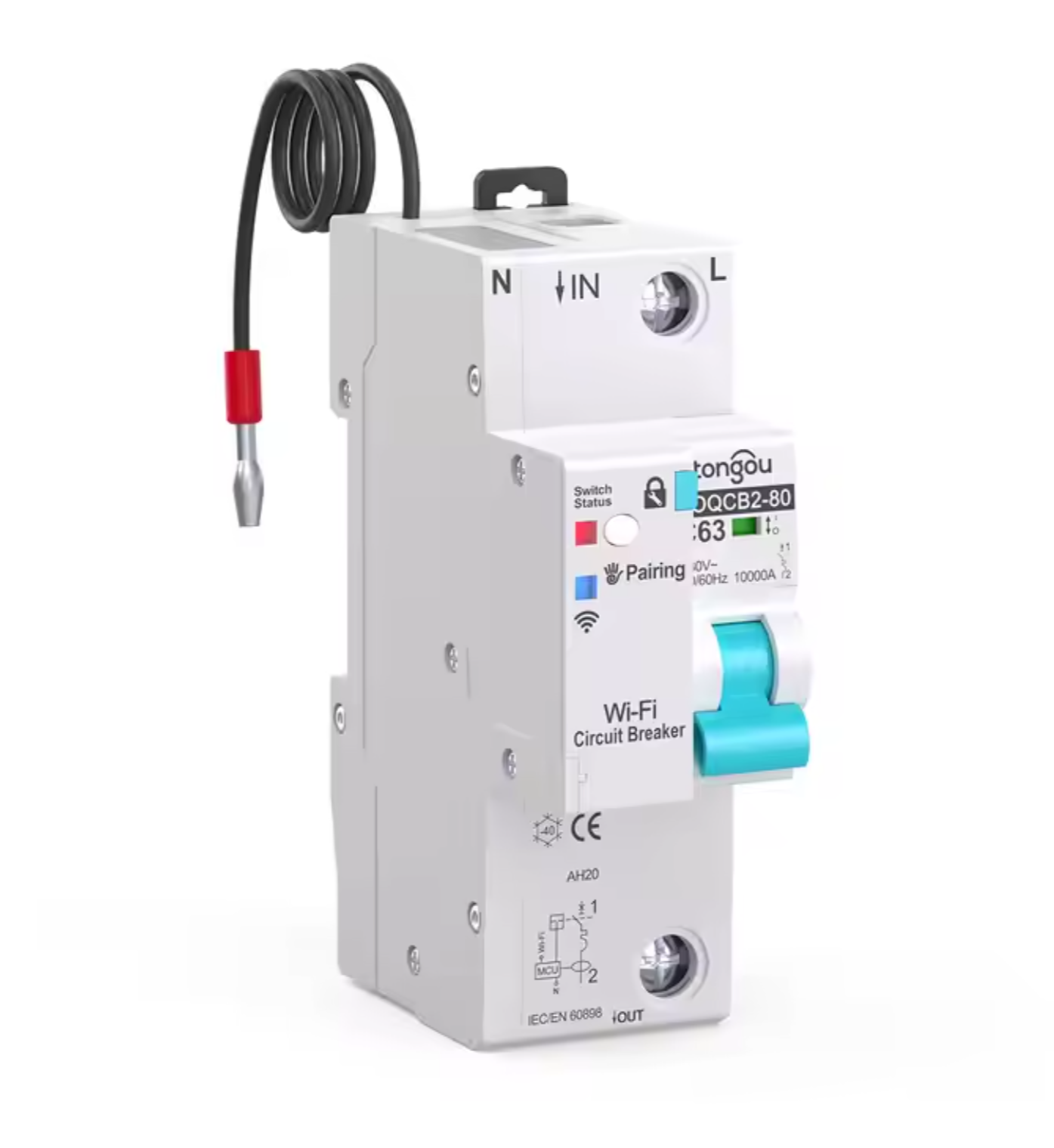 Mega Solution Electrical Engineering Ltd | Tongou Smart Wi-Fi Circuit Breakers Single Pole MCB AC145 - 230V,1-63A adjustable 1