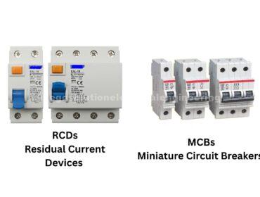 The difference between RCDs and MCBs